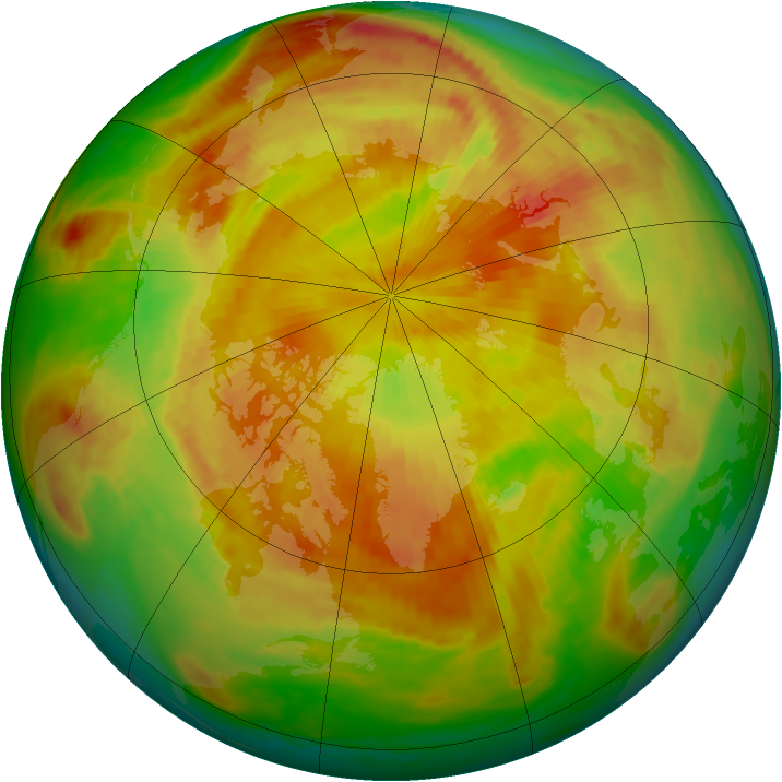 Arctic ozone map for 06 May 1988